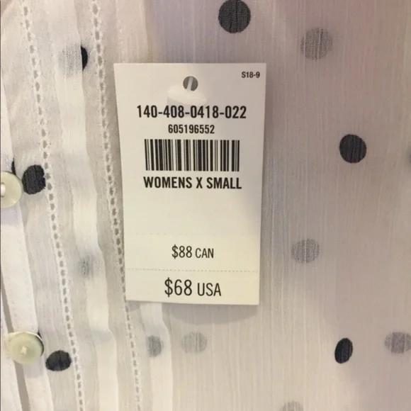 New Abercrombie | Cute Frills & Pokadot Top - Picture 11 of 15